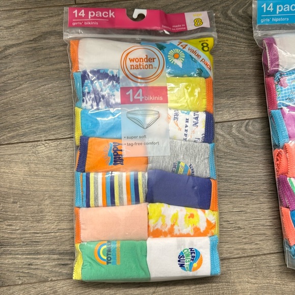 Wonders Nation Girls Bikinis Underwear 14-pack - Picture 2 of 5